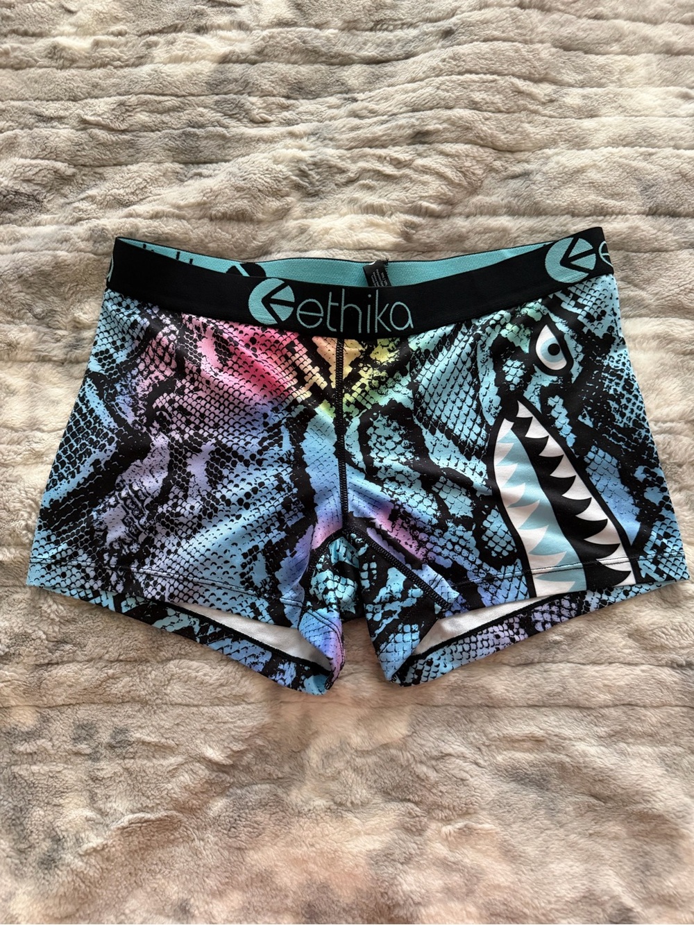 Ethika Multicolor Snake Print Shorts